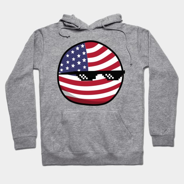 USA Countryballs Hoodie by photographer1